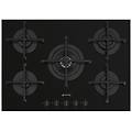 Smeg Piano Cottura Pv275b A Gas 5 Fuochi Colore Nero