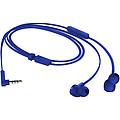 auricolari in-ear con microfono blu