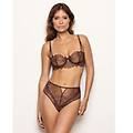 slip vita alta in pizzo couture / caffe' / 5 caffe'