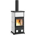 stufa a legna concita. 16 bianca
