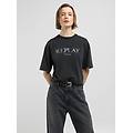 t-shirt cropped con logo