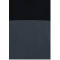 t-shirt colour block con stampa sulla spalla turbulence-black uomo small