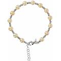bracciale di perle donna argento 925 gioiello by milor wsst01243. champ