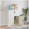- armadio classificatore bianco 90x40x110 cm in acciaio