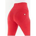 pantaloni push up wr. up 7/8 curvy vita alta con zip tango red donna large
