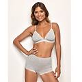 shorts in tencel modal con seta / grigio melange chiaro / m grigio melange chiaro
