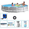 - piscina fuori terra in giro 366x76 cm grigio include accessori coordinati a1915