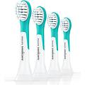sonicare for kids hx6034-90 testine di ricambio bambini da 3 anni 4 pezzi blu e bianco