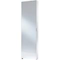 scarpiera con specchio 5 contenitori max 10 paia 179x50x19 cm bianco