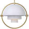 lampada a sospensione lite ø 36 cm ottone/bianco
