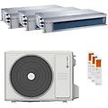 condizionatore canalizzabile duct 2 trial split 9000+9000+9000 btu inverter a++ unità esterna