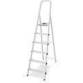 stark s109006w 6 gradini 1. 29 m scalandrino in alluminio con cavalletto altezza stimata operativa