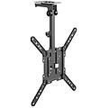 650375 soporte tv de techo para 23 -55 vesa 75x75 hasta 400x400mm 20kg negro