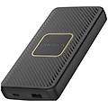 - power bank 10k mah usb a&c 18w usb-pd + wireless 10w black