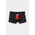 boxer cotone superior stampa babbo natale uomo nero taglia 6