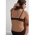 reggiseno a balconcino elena pretty flowers donna marrone taglia 4d
