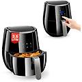friggitrice ad aria digitale senza olio 1500w cestello di 3 5l removibile 9 programmi preimpostati