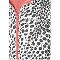 felpa cropped con zip e cappuccio animalier leopard animalier on pink donna xxs