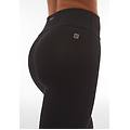 leggings superfit vita alta con fondo a zampa nero donna extra small