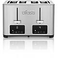 quartet delux tostapane acciao inox 2 schermi digitali lcd 1500 w 4 fessure bocca ampia 7 livelli di