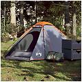 - tenda da campeggio a cupola 2 persone grigio e arancione