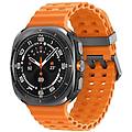 galaxy watch ultra lte 47mm amoled grigio titanio correa arancione unica ip68 10atm