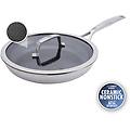 peak padella con coperchio 26 cm 18/10 acciaio inossidabile ceraforce hycoat