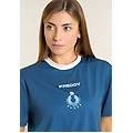 t-shirt donna beach volley nazionale italia 2025/26 blue donna medium
