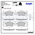 delphi set di pastiglie freno lp2176 anteriore