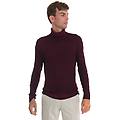 pullover collo alto bordeau