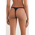 perizoma fianchetto in cotone the sensual cotton donna nero taglia 3