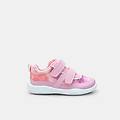 sneaker con strap per bambine rosa