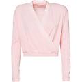 scaldacuore incrociato a manica lunga rosa donna large