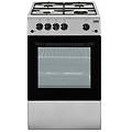 css42014fs cucina piano cottura gas nero argento a