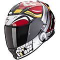 scorpion - casco moto integrale exo 491 pirate rosso taglia 2xl