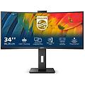 monitor pc 34b1u5600ch 34'' wqhd 100hz va curvo usb-c webcam 4ms