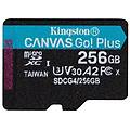 microsd canvas go plus 256 gb uhs-i u3 v30 a2 200 mb/s 160 mb/s