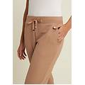 pantaloni donna in felpa micro-trecce con fondo dritto chanterelle donna large