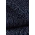 calze lunghe con cashmere a coste donna blu 39-41