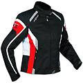 a-pro giacca moto donna impermeabile 4 stagioni scooter sport custom bianco / rosso l
