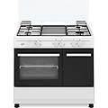 sd490gwe cucina a gas forno a gas capacità 59 litri grill elettrico 90x60 cm bianco sd490gwe