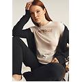t-shirt girocollo con grafica dorata e perline sugar swizzle donna extra large