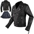 a-pro giacca pelle chiodo giubbino classico moto chopper custom uomo nero 3xl