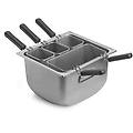 pintinox cuocipasta completo in acciaio inox per induzione a 4 settori diam. 70x38cm