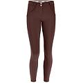 pantaloni push up wr. up vita regular 7/8 tessuto bioattivo french roast donna large