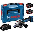 bosch smerigliatrice angolare a batteria gws 18v-11 in kit con 2 batterie 5. 0 ah