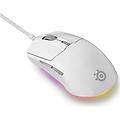 STEELSERIES rival 3 mouse gaming ottico ambidestro usb bianco