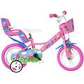 bicicletta bambina 12 peppa pig 3 anni rosa