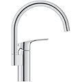 eurosmart miscelatore rubinetto monocomando bocca alta c girevole 150° starlight cromo in