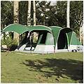 - tenda da campeggio a tunnel per 5 persone verde impermeabile